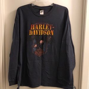 Harley Davidson Mens Long-sleeved T-shirt